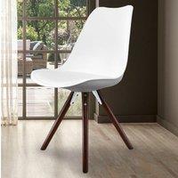 Fusion Living Soho Plastic Dining Chair with Pyramid Legs