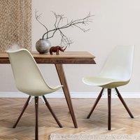 Fusion Living Soho Plastic Dining Chair with Pyramid Legs