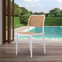 Fusion Living Plastic Cafe Dining Chair