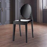 Fusion Living Ghost Style Plastic Victoria Dining Chair