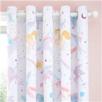 Celestial Unicorn Blackout Eyelet Curtains
