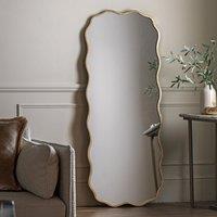 Eula Wavy Rectangle Full Length Leaner Mirror