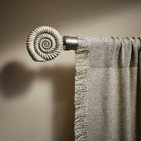 Ammonite Extendable Metal Eyelet Curtain Pole