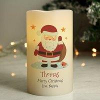 Personalised Santa LED Candle