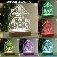 Personalised Gingerbread House LED Light