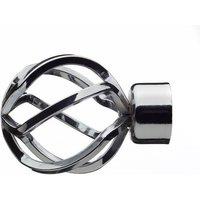 Cage Extendable Metal Eyelet Curtain Pole