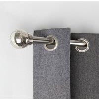Mercury Extendable Metal Eyelet Curtain Pole