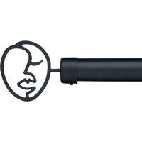 Faces Extendable Metal Eyelet Curtain Pole