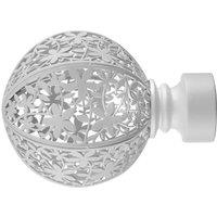 Foliage Extendable Metal Eyelet Curtain Pole