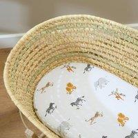 Clair de Lune Pack of 2 Jungle Dream Moses Basket Sheets