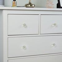Set of 6 Nicola Spring Round Glass Door Knobs