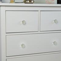 Set of 6 Nicola Spring Flower Glass Door Knobs