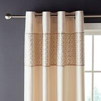 Catherine Lansfield Deco Sequin Eyelet Curtains