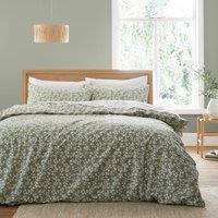 Bianca Shadow Leaves 200 Thread Count Cotton Duvet Cover and Pillowcase Set