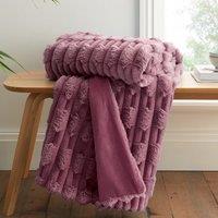 Bianca So Soft Carved Faux Fur Throw Blanket 150cm x 200cm