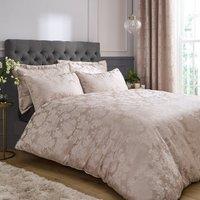 Catherine Lansfield Damask Jacquard Duvet Cover and Pillowcase Set