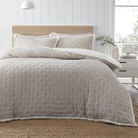 Catherine Lansfield Cosy Nori Soft Sherpa Duvet Cover and Pillowcase Set