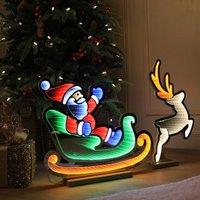 Santa Sleigh LED Light