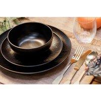 Mikasa Jardin Midnight 12 Piece Dinner Set