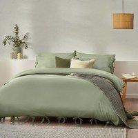 Riviera Yard Mallow Bow Tie Cotton Duvet Cover & Pillowcase Set