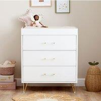 Babymore Kimi Acrylic Nursery Chest Changing Table