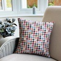 Daro Tapestry Pastel Houndstooth Square Cushion