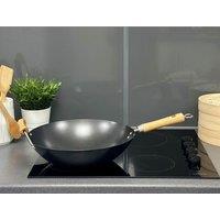 School of Wok 36cm Heavy Duty Non Stick Carbon Steel Wok