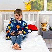 Pokemon Badges Hooded Wearable Fleece