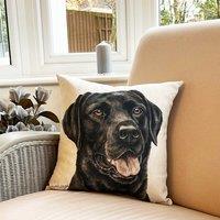 Daro Black Labrador Square Cushion