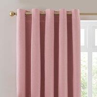 Luna Brushed Blackout Eyelet Curtains