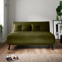 Return - Phoebe Velvet Double Sofa Bed, Olive