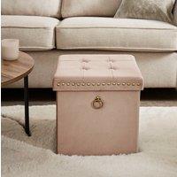 Velvet Cube Ottoman