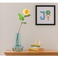 Artificial Yellow Ball Dahlia Stem