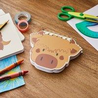 Waters & Noble Highland Cow Shaped Notebook