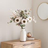 Artificial Cream Sunflower Bouquet