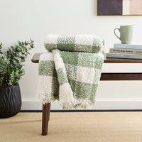 Boucle Check Throw Blanket 130cm x 180cm