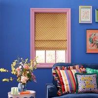 Sophie Robinson Wiggle Dot Diagonal Stripe Blackout Roman Blind