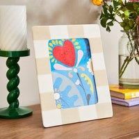 Striped Ceramic Photo Frame