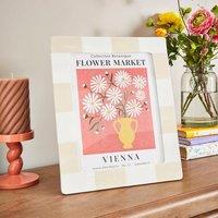 Striped Ceramic Photo Frame