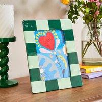 Striped Ceramic Photo Frame