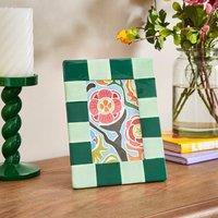 Striped Ceramic Photo Frame