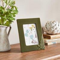 Churchgate Fern Leaf Glazed Ceramic Photo Frame