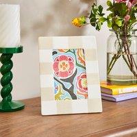 Striped Ceramic Photo Frame