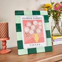 Striped Ceramic Photo Frame