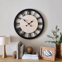 Bobbin Wooden Skeleton Wall Clock