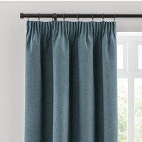 Luna Brushed Blackout Pencil Pleat Curtains