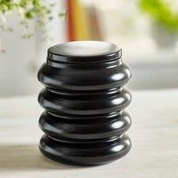 Ribbed Matt Glazed Canister