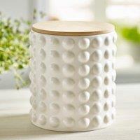 Bobble Canister with Wooden Lid