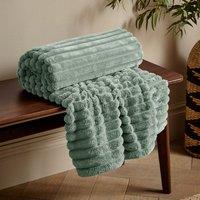 Cosy Ribbed Throw Blanket 130cm x 170cm