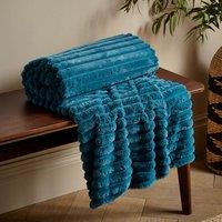Cosy Ribbed Throw Blanket 130cm x 170cm